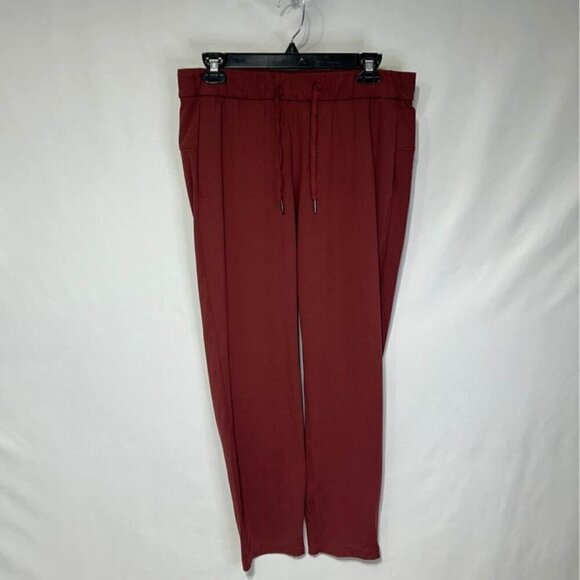 CRZ YOGA woman’s day pant. Athleisure. Cranberry colour. Size 12. Drawstring. Ne - Picture 9 of 9